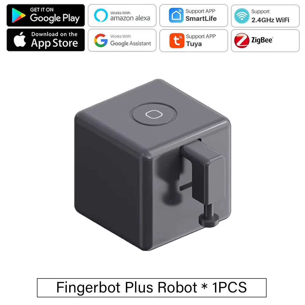 Tuya Zigbee Bluetooth Fingerbot plus Robot Button Pusher Switch Bot Smart Home Work with Alexa Google Home Smart Life App