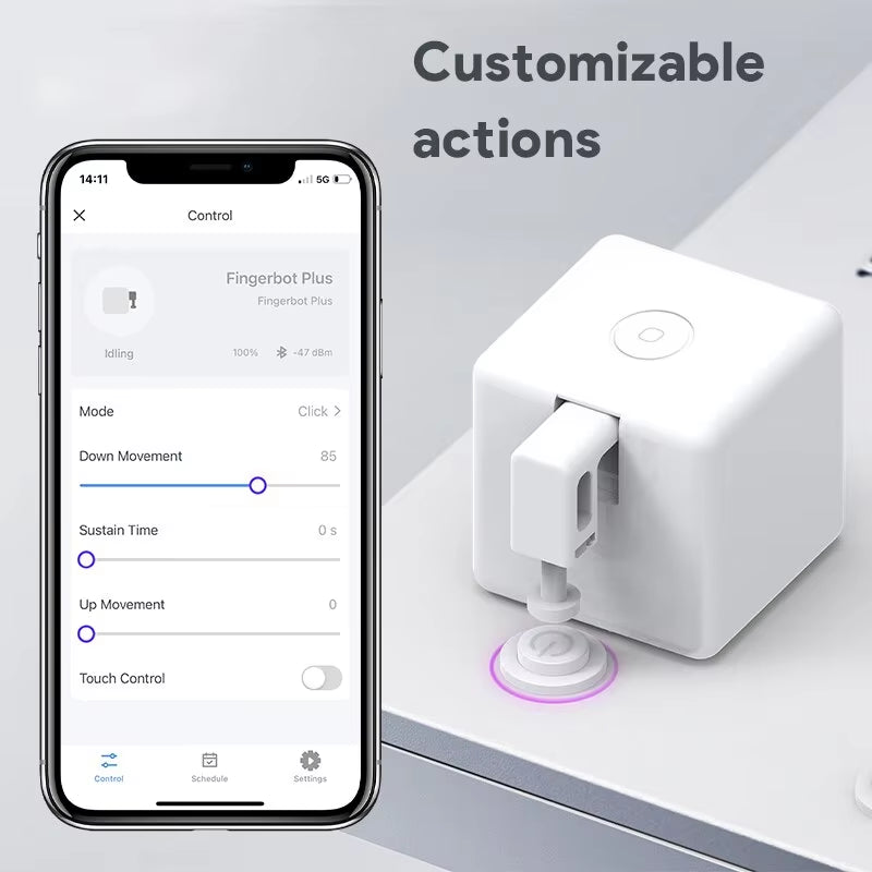 Tuya Zigbee Bluetooth Fingerbot plus Robot Button Pusher Switch Bot Smart Home Work with Alexa Google Home Smart Life App